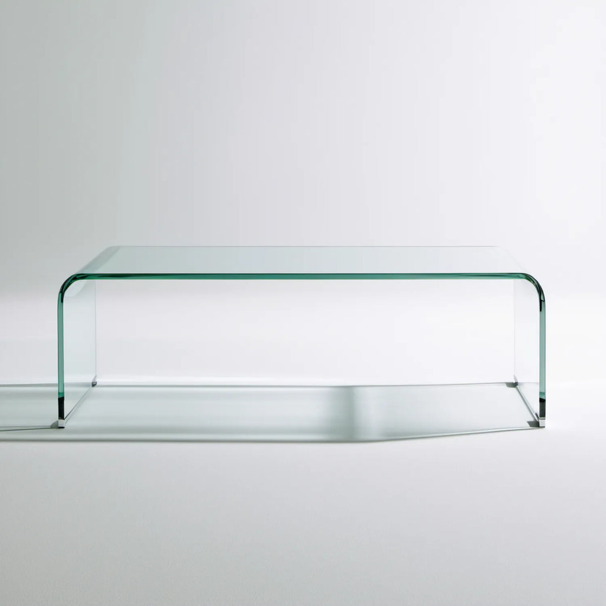 Transparentny prostokątny stolik kawowy ze szkła hartowanego 120 x 60 x 40 cm
